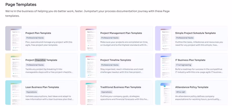 Scribe template gallery: policy and procedure templates