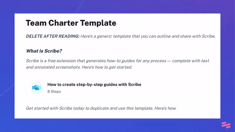 project team charter template