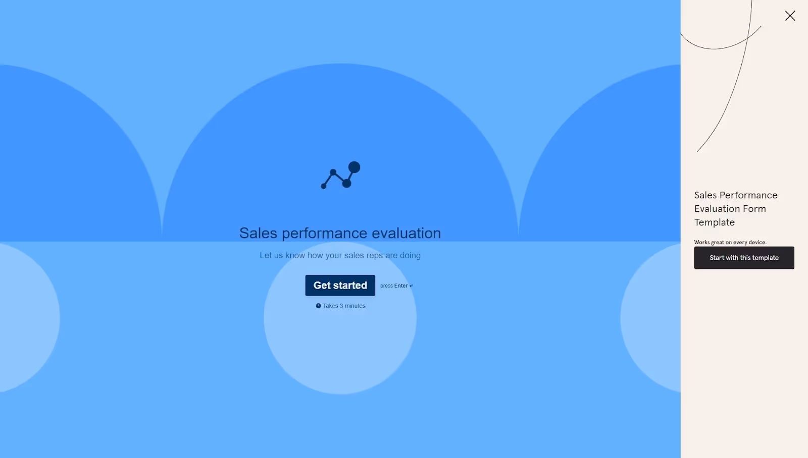 Typeform sales survey template for SDR onboarding.