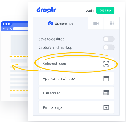 Droplr: Screenshot tool for Windows