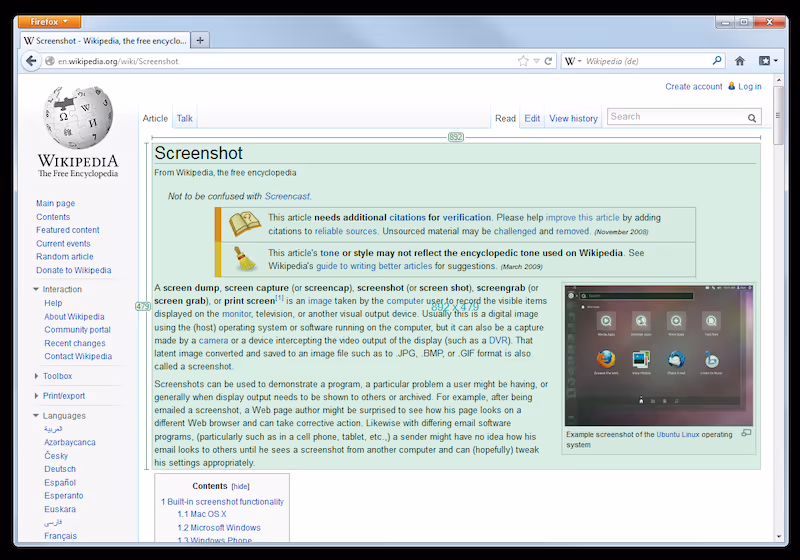 Greenshot - Screenshot tool/software windows