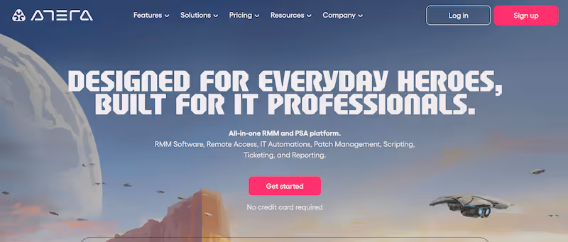 MSP Tool Atera Homepage