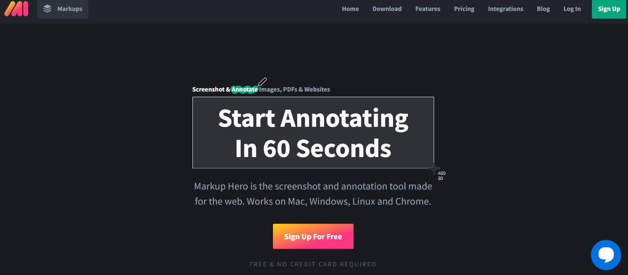 MarkUp Hero screenshot and annotation tool - free screenshot software