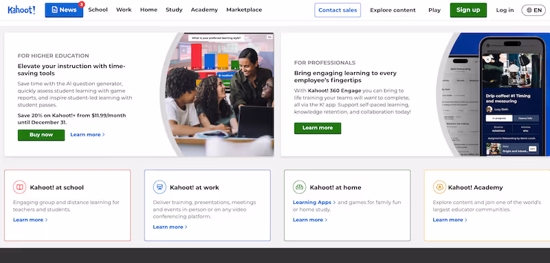 Kahoot! - ed tech tools