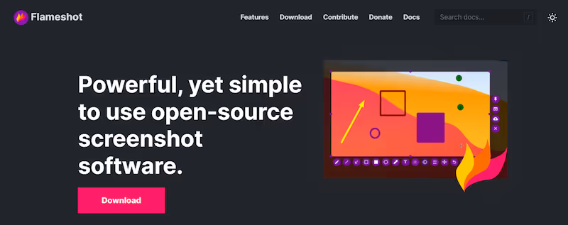 Flameshot is an open-source snipping tool with advanced customization features.