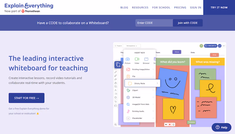 Explain Everything - tools for instructional design