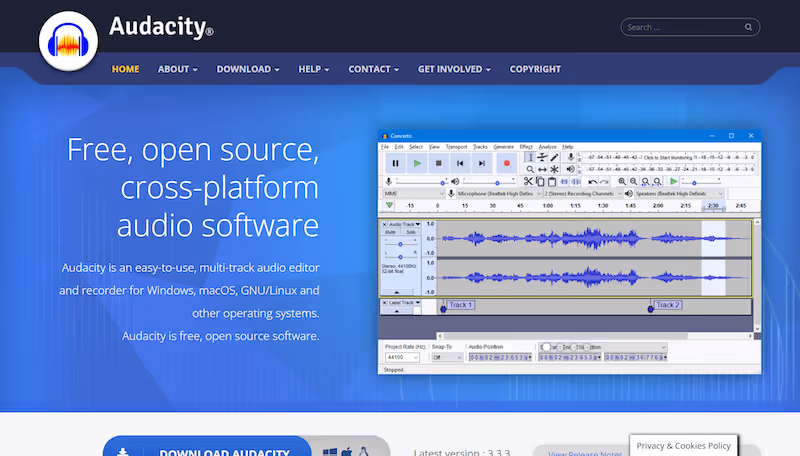 Audacity - tools for instructional design