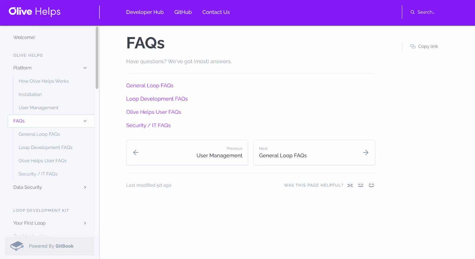 Olive Helps - Knowledge base system examples
