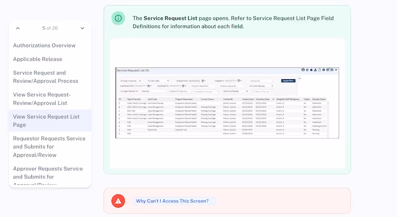 Streamline Healthcare Solutions Authorizations User Guide created with Scribe: user manual templates