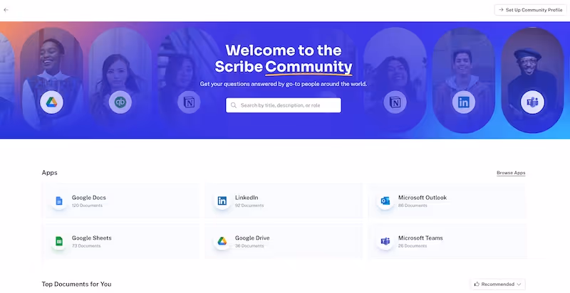 Welcome to the Scribe Community: user manual templates