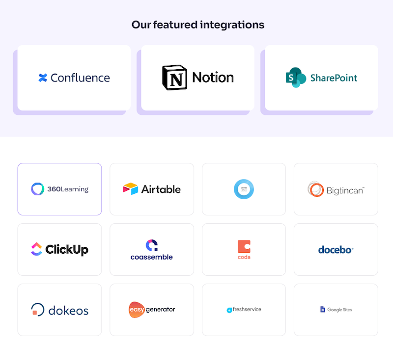 Scribe integrations