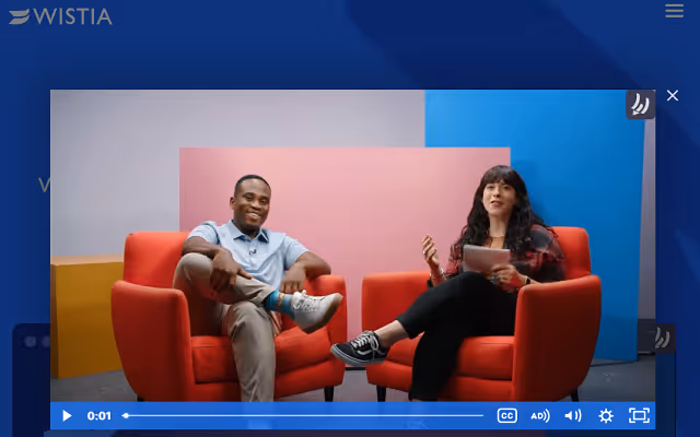 Wistia - training video Chrome extension