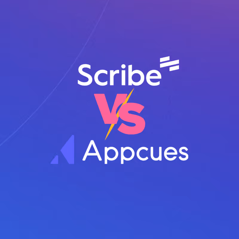 Scribe vs. Appcues 