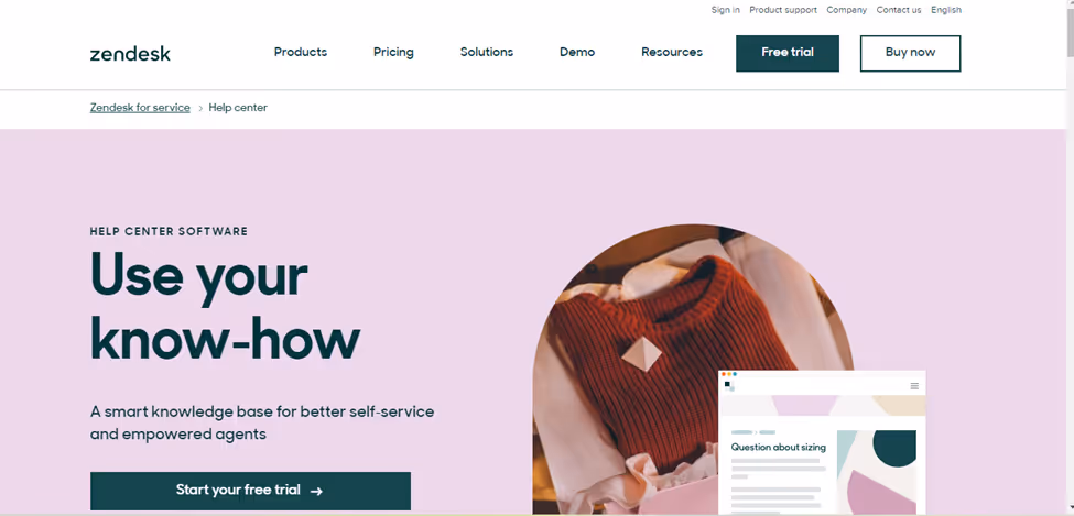 Zendesk Help Center Software
