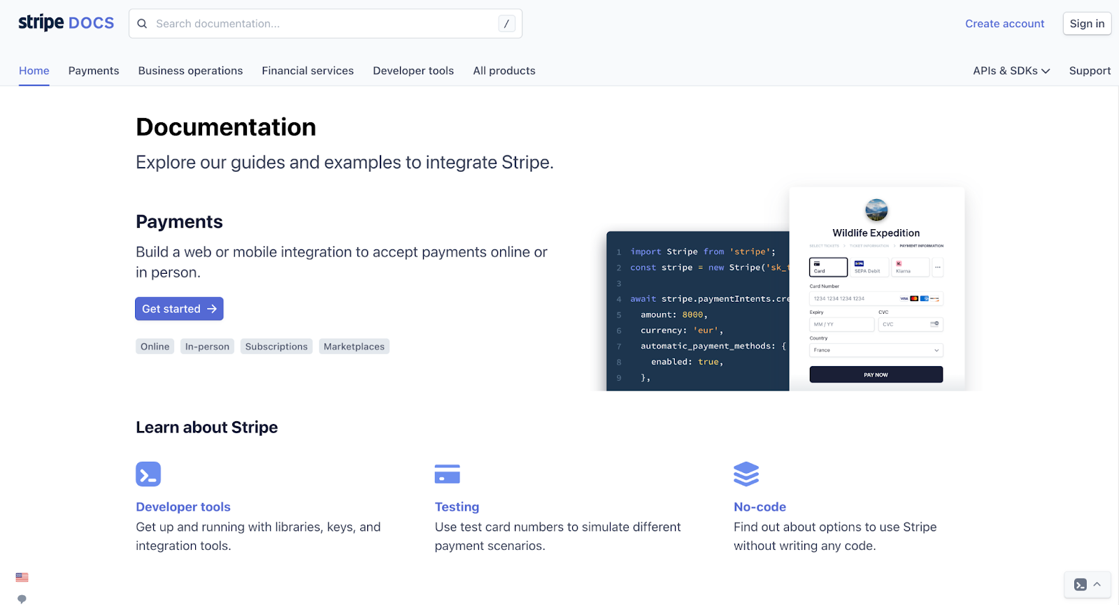 software documentation examples