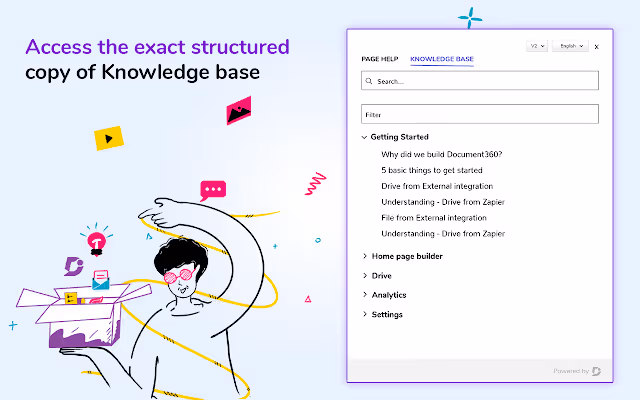 Document360 user documentation chrome extension