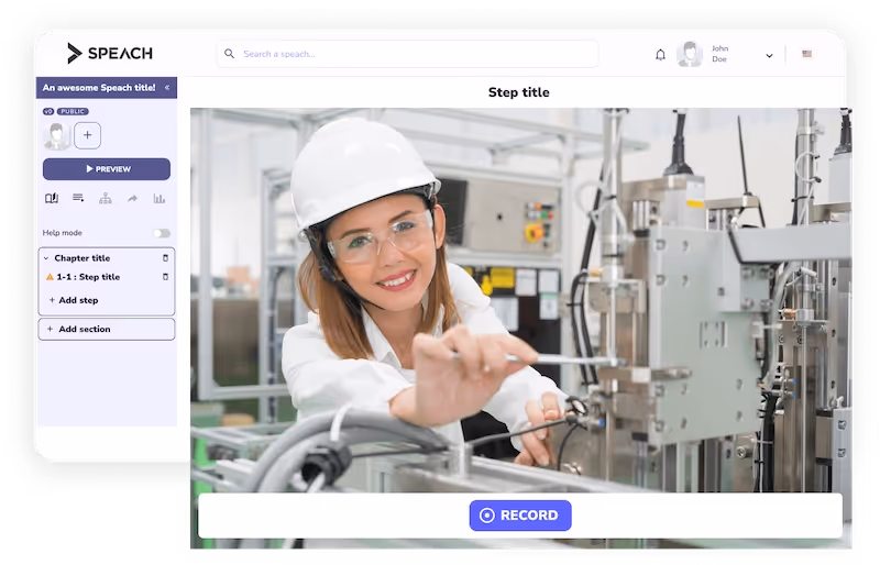 Speach.me video user manual software