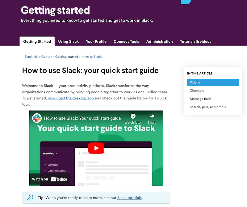 Slack user manual - How to use Slack: your quick start guide