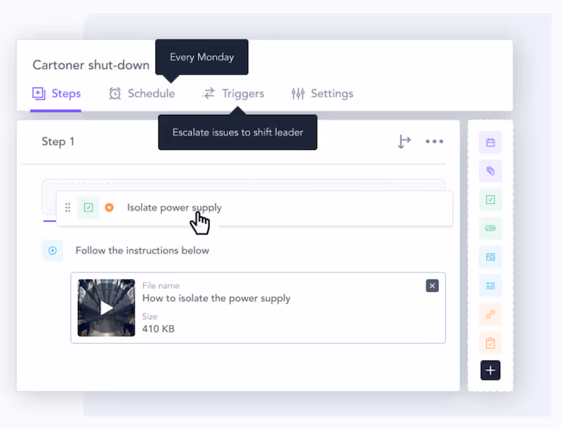 Zaptic - Work Instructions Tools
