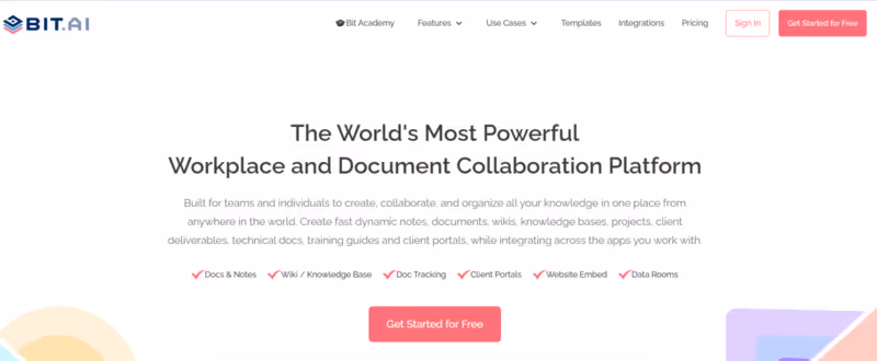 Bit.ai - Technical documentation tools