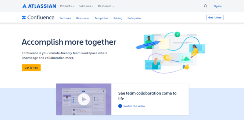 Confluence - Technical documentation tools