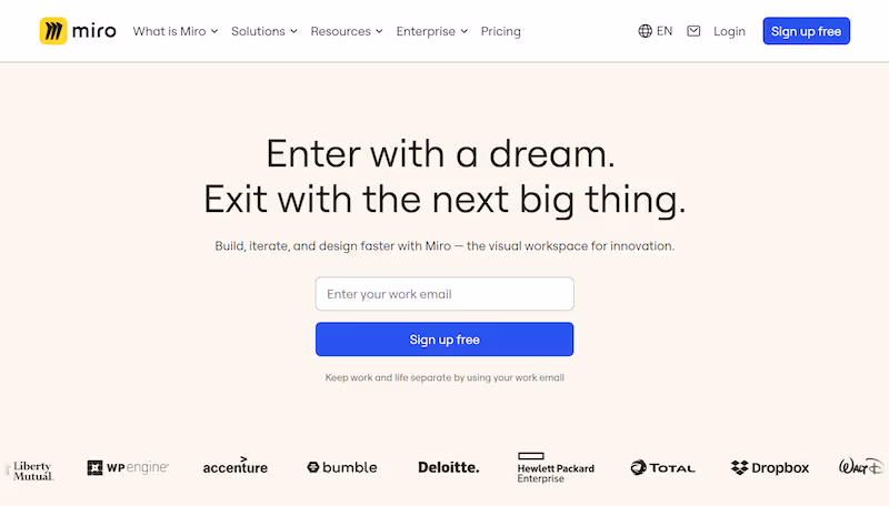 Miro - knowledge sharing tools