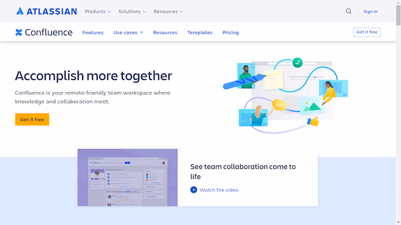 Confluence - knowledge sharing tools