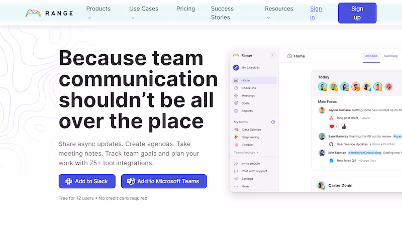 Range - knowledge sharing tools