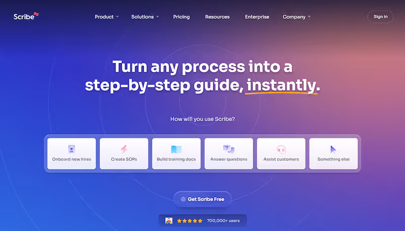 Scribe - knowledge sharing tools