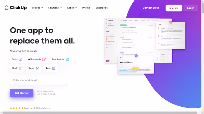 ClickUp - knowledge sharing tools