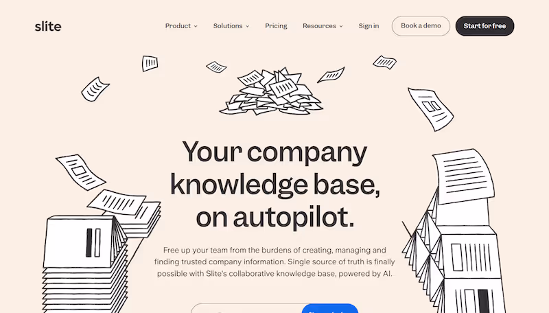 Slite - knowledge sharing tools