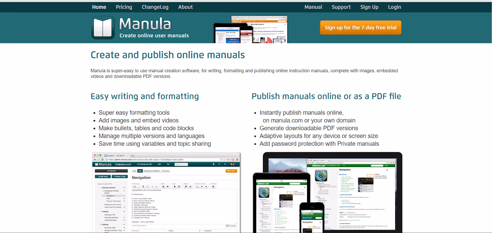 Manuala instruction manual software