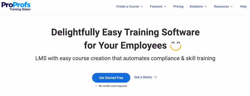 ProProfs Training Maker - training manual software