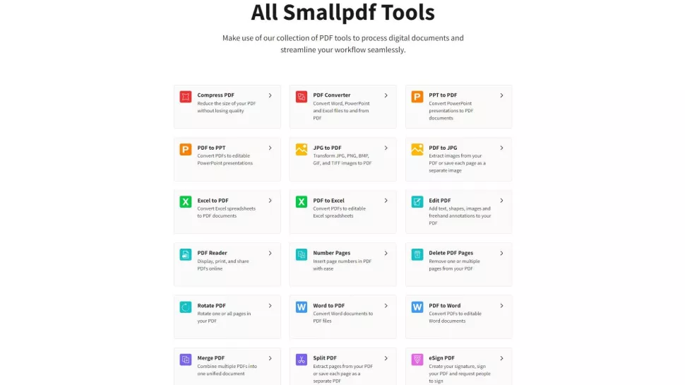 SmallPDF - Screenshot to PDF