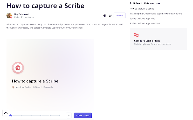 Use Scribe to create instruction manuals