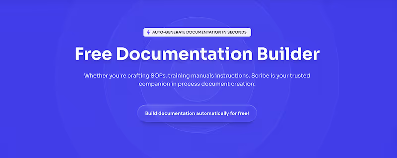 Build technical documentation in seconds with Scribe