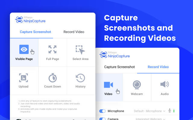NinjaCapture: Screenshot Chrome Extension