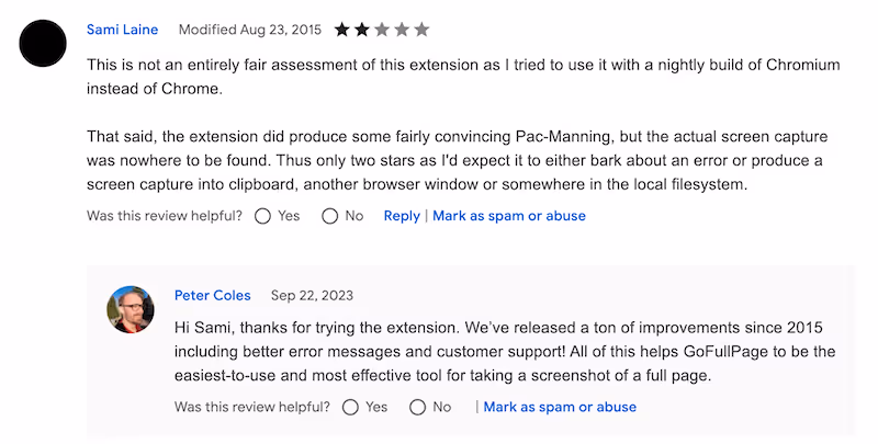 screen capture chrome extension reviews from users