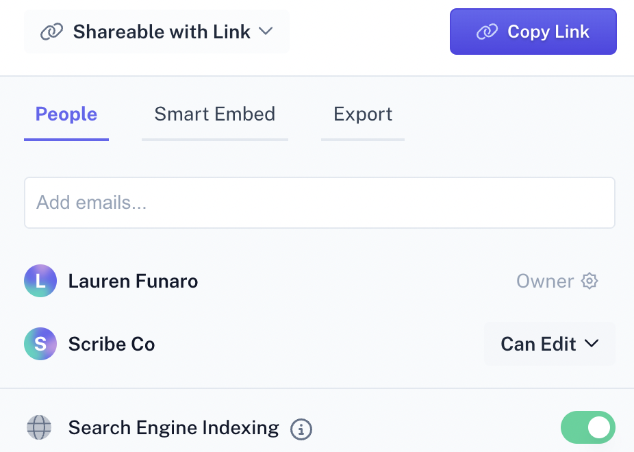 Share your Scribe with one click - Onboarding Guide Maker