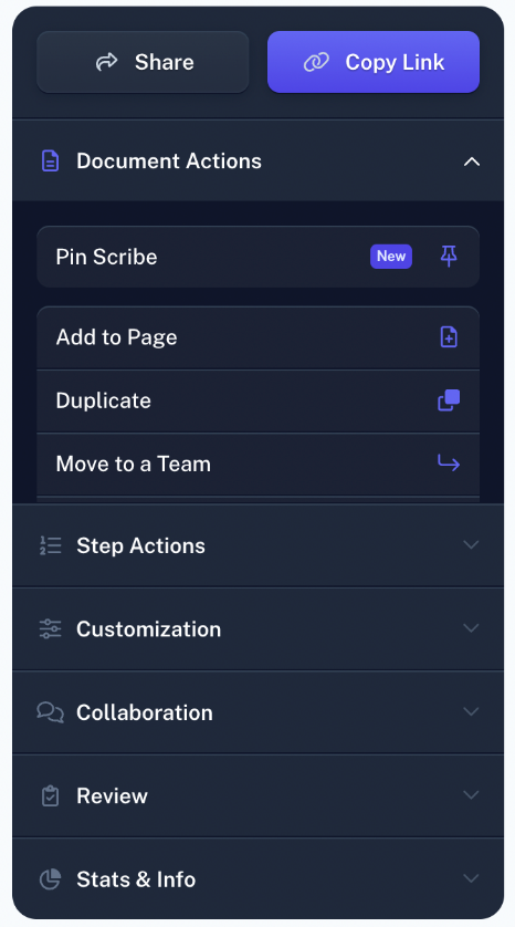 Edit your Scribe: Onboarding Guide Maker