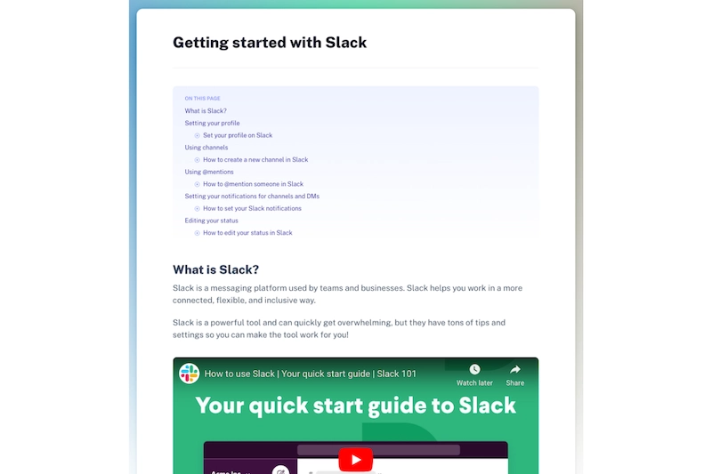 Step-by-step guide on getting started with Slack