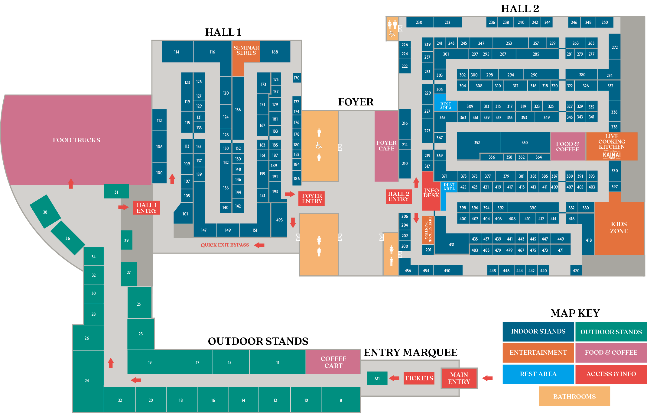 2026 Tauranga Home Show exhibitor floor plan map stand layout