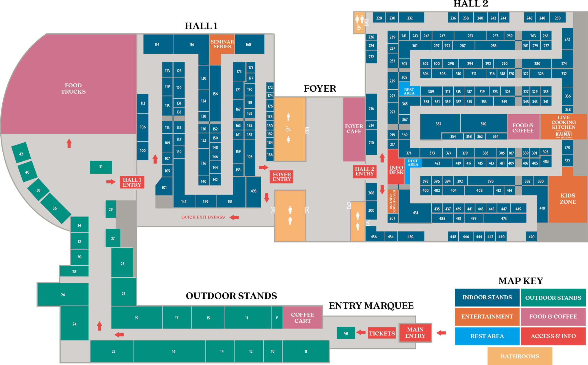 2026 Tauranga Home Show exhibitor floor plan map