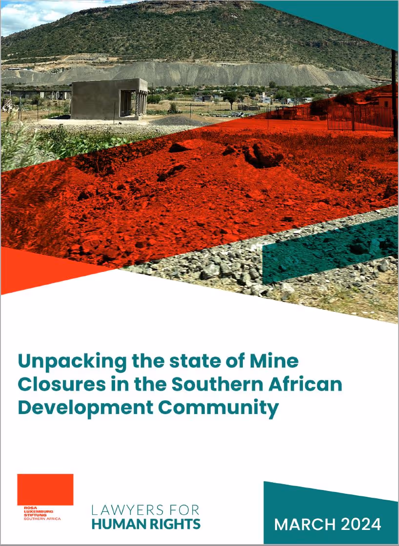 Unpacking the state of Mine Closures in the Southern African Development Community