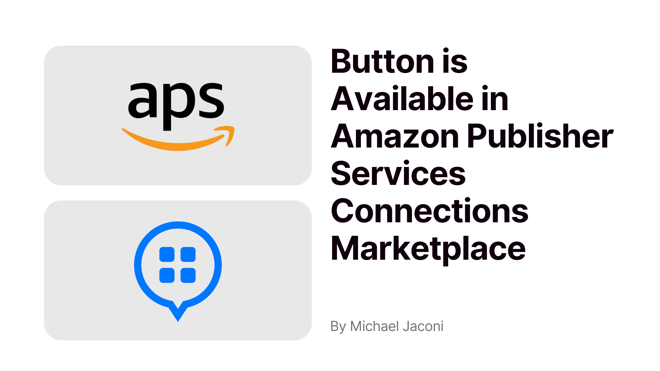 Button announces its Publisher Link Optimization solution is now available in Amazon Publisher Services (APS) Connections Marketplace! Existing APS Publishers can seamlessly implement Button, with no development work, directly via APS Connections Marketplace.