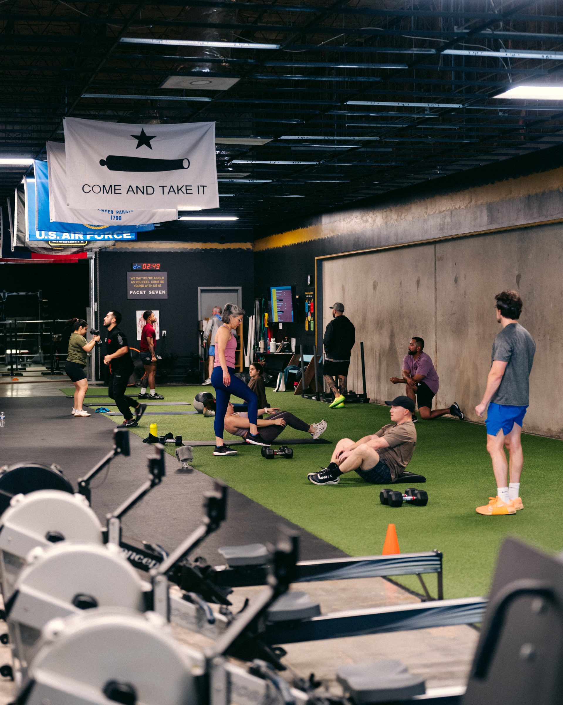 Facet Seven training floor