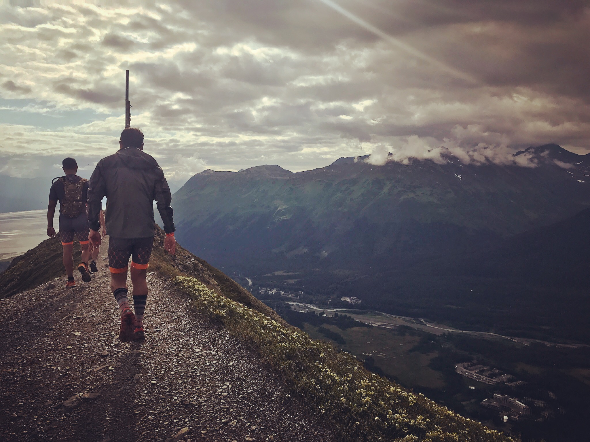 Layn Chess at the summit, AlaskaMan, Seward, Alaska