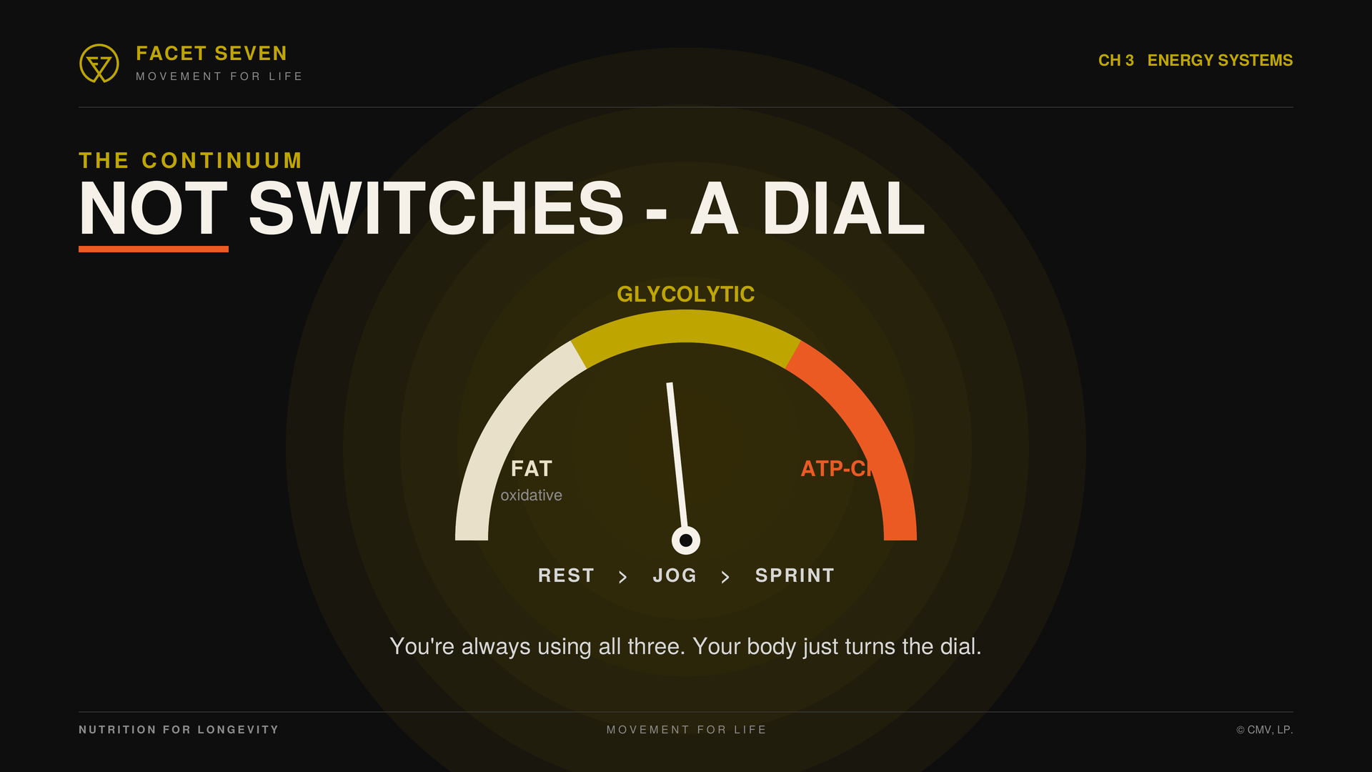 Energy systems shown as a dial