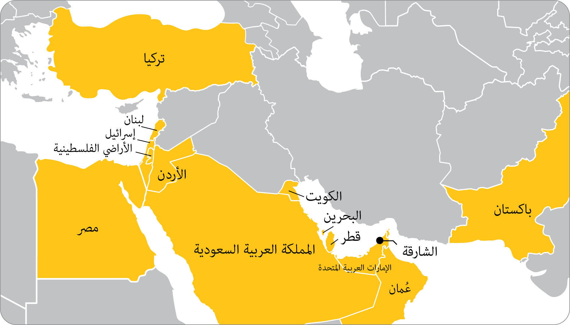 Sharjah Region Map