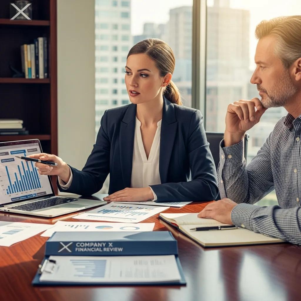 Advisor and client reviewing tax planning steps in a professional meeting